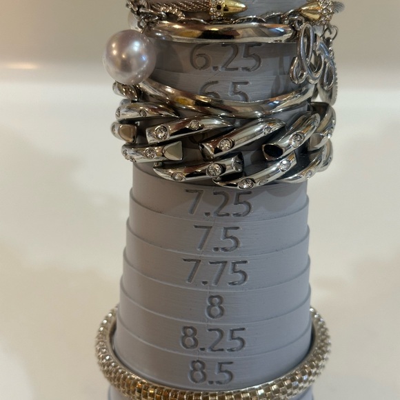 🔥 Statement Bundle | 5x5x5 Mix of Chain Rhinestone Pearl Set - Picture 9 of 11